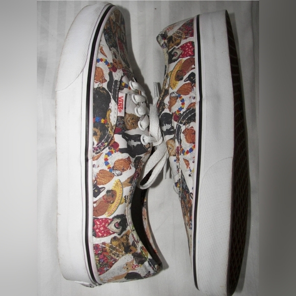 Vans Aspca Limited Anniversary Edition Dogs All Over Pattern Lace Up Shoes 8.5 - Picture 6 of 7